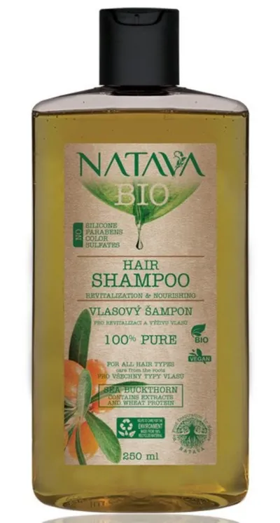 Natava Bio, Hair Shampoo Sea Buckthorn (Szampon do włosów `Rokitnik`)