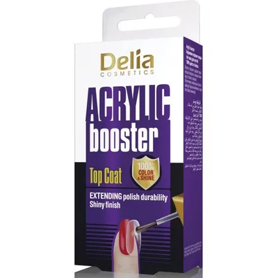 Delia Acrylic Booster Top Coat (Przedłużacz trwałości lakieru)