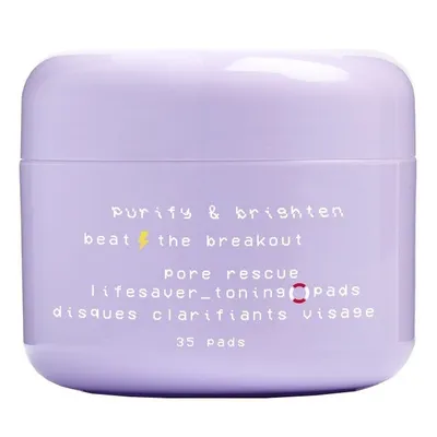 Glow Hub Purify & Brighten, Pore Rescue Lifesaver Toning Pads (Płatki do twarzy)