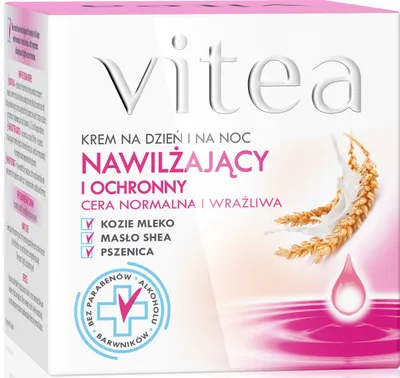 Vitea Krem nawilżający i ochronny do cery normalnej i wrażliwej