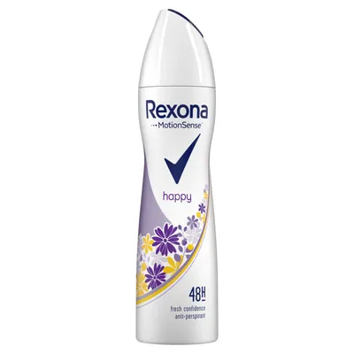 Rexona Women, Motionsense Happy 48h Fresh Confidence Anti- perspirant (Antyperspirant dla kobiet w sprayu)