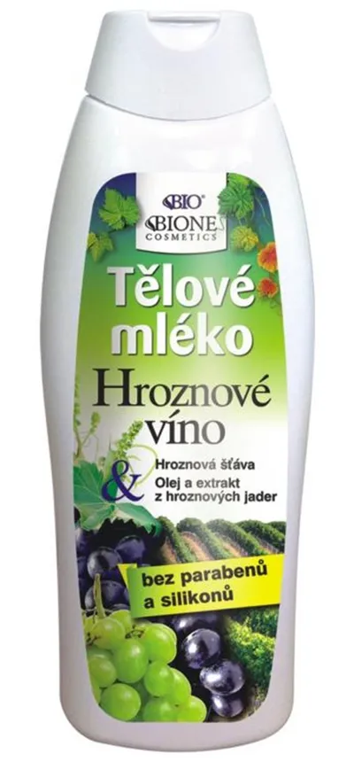 Bione Cosmetics Mleczko do ciała z olejem z winogron