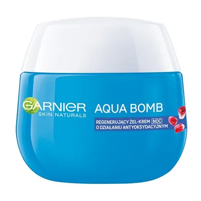 Garnier Aqua Bomb, Regenerujący żel - krem na noc o działaniu antyoksydacyjnym