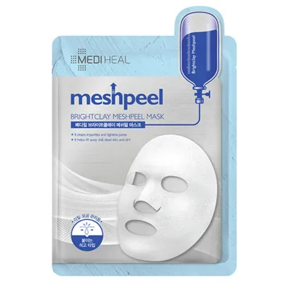 Mediheal Meshpeel, Brightclay Meshpeel Mask (Maska oczyszczająca z białą glinką)