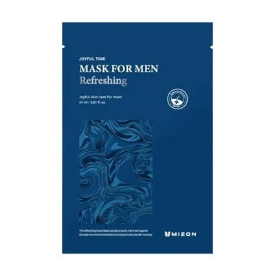 Mizon Joyful Time, Mask For Men Refreshing (Odświeżająca maska w płacie dla mężczyzn)