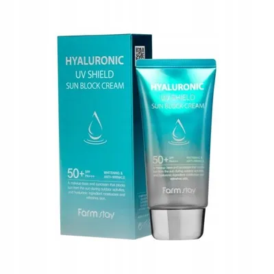 FarmStay UV Shield Sun Block Cream SPF 50+ (Bloker z kwasem hialuronowym)