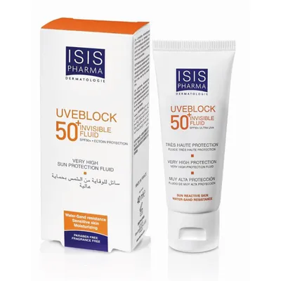 IsisPharma Uveblock SPF 50+ Invisible Fluid Ultra UVA (Fluid z filtrem przeciwsłonecznym bezbarwny)