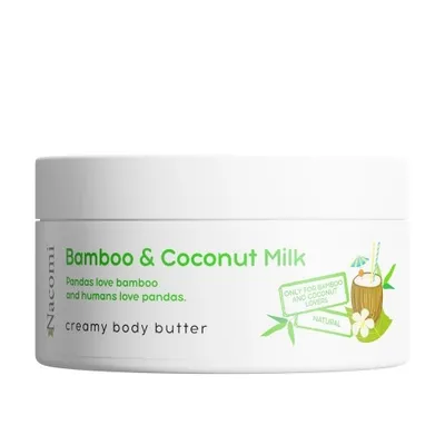 Nacomi Bamboo & Coconut Milk Creamy Body Butter (Kremowe masło do ciała o zapachu bambusa i mleka kokosowego)