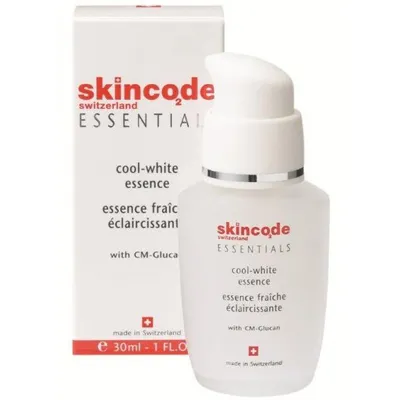 Skincode Switzerland Essentials, Cool White Essence with CN-Glucam (Emulsja kojąco - rozświetlająca)