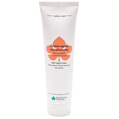 Biofficina Toscana Crema Capelli Ristrutturante [Hair Repair Cream] (Odżywka bez spłukiwania dla suchych i zniszczonych włosów ' Połyskująca pielęgnacja ')
