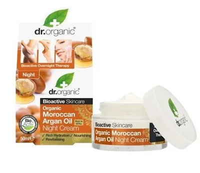 Dr.Organic Organic Moroccan Argan Oil ,Night Cream (Krem na noc z olejkiem arganowym)