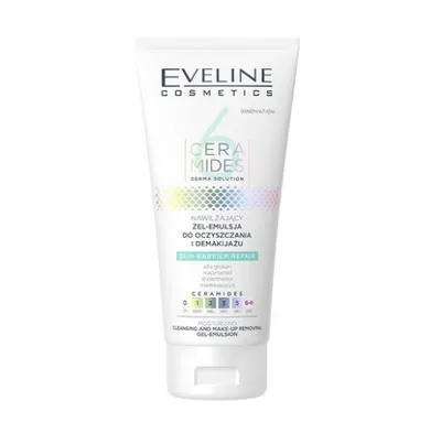 Eveline Cosmetics 6 Ceramides, Nawilżający żel-emulsja do oczyszczania i demakijażu