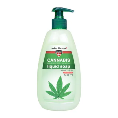 Palacio Herbal Therapy, Liquid Soap Cannabis Sativa Seed Oli & Rosmarinus (Konopne mydło w płynie `Olej konopny i rozmaryn`)