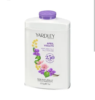 Yardley Perfumed Talc April Violets (Perfumowany talk do ciała o zapachu fiołków)