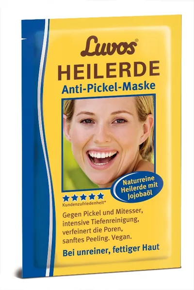 Luvos Heilerde Anti Pickel Maske (Maseczka na pryszcze z glinką i olejkiem jojoba)