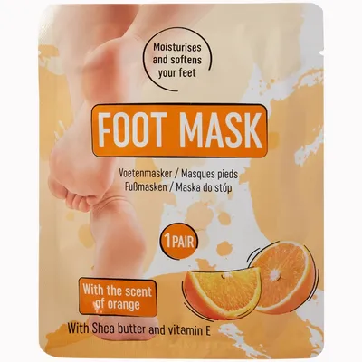 Action Foot Mask with the Scent of Orange (Maska do stóp o zapachu pomarańczy)