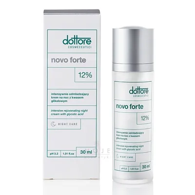Dottore Cosmeceutici Novo Forte 12% (Intensywnie odmładzający krem na noc z 12% kwasem glikolowym)