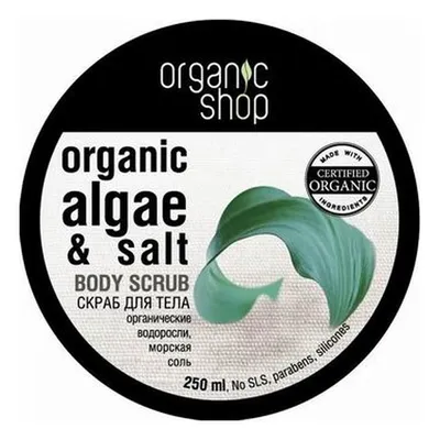 Organic Shop Algae & Salt, Body Scrub (Scrub do ciała ‘Atlantyckie wodorosty’)