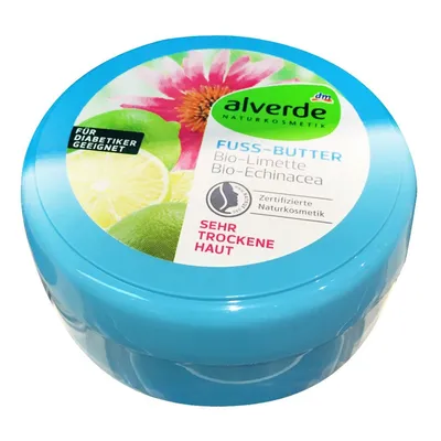 Alverde Fußbutter  Bio-Limette & Bio-Echinacea (Masło do stóp)