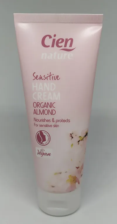 Cien Nature, Sensitive Hand Cream Almond (Delikatny krem do rąk o zapachu migdałów)