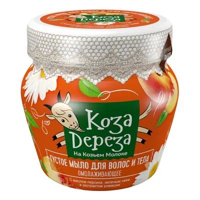 Fitokosmetik Koza Dereza, Gęste mydlo do ciała i włosów odmładzające