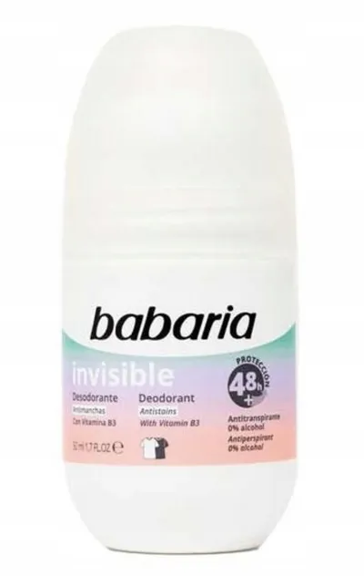 Babaria Natural Cosmetics Invisible Deodorant Roll-on (Antyperspirant  w kulce)