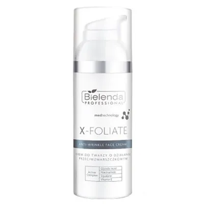 Bielenda Professional X-Foliate,Anti-Wrinkle Face Cream (Przeciwzmarszczkowy krem do twarzy)