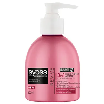 Syoss Supreme Selection, Revive, 3 in 1 Color Perfect Miracle (Fluid chroniący kolor 3 w 1)