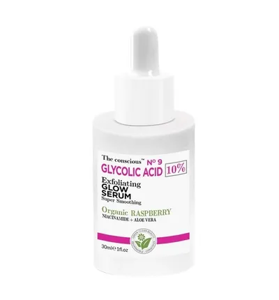 Biovene Barcelona The Conscious No 9 Glycolic Exfoliating Glow Serum (Rozświetlające serum złuszczające z kwasem glikolowym 10%)