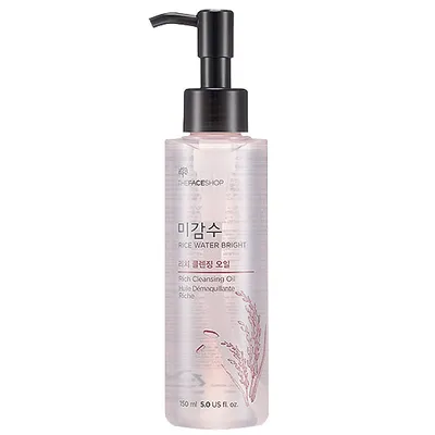 The Face Shop Rice Water Bright, Rich Cleansing Oil (Bogaty olejek myjący)