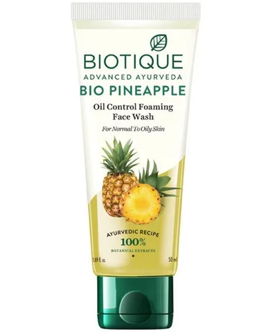 Biotique Bio Pineapple Oil Control Foaming Face Wash (Bio żel do mycia twarzy z ananasem do cery tłustej i mieszanej)