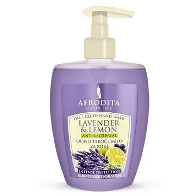 Kozmetika Afrodita (Afrodita Cosmetics) Oil Liquid Hand Wash Lavender & Lemon (Mydło w płynie `Lawenda i cytryna`)