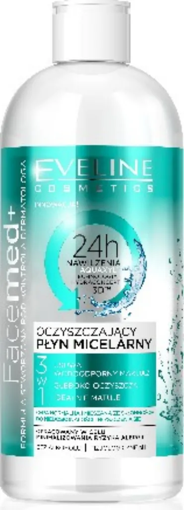 Eveline Cosmetics Facemed +, Oczyszczający płyn micelarny 3 w 1