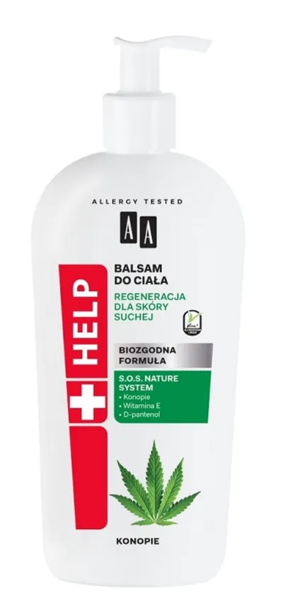 AA Help, Balsam do ciała z konopiami `Regeneracja dla skóry suchej`