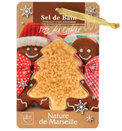 Nature de Marseille Sel de Bain Fete des Cookies (Sól do kąpieli z miką o zapachu  świątecznych ciasteczek)