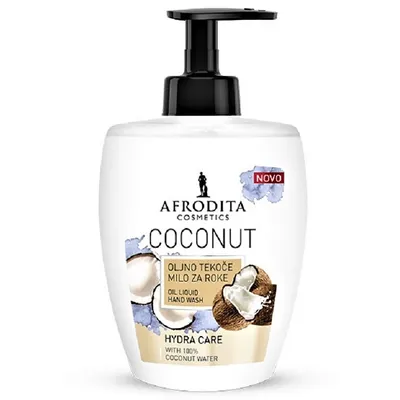 Kozmetika Afrodita (Afrodita Cosmetics) Oil Liquid Hand Wash Coconut (Kokosowe mydło w płynie)