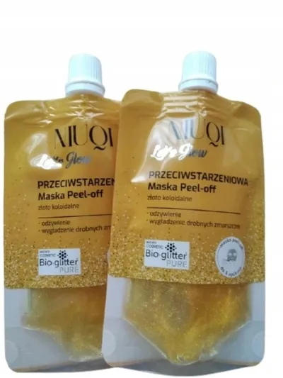 Niuqi Przeciwstarzeniowa maska peel - off `Złoto koloidalne`