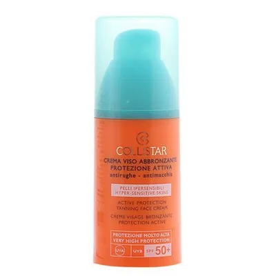 Collistar Active Protection Face Tanning Cream SPF50+ (Aktywny krem przeciwzmarszczkowy, lekko brązujący SPF 50+)