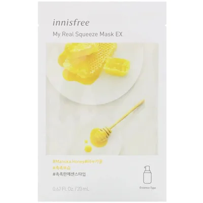 Innisfree [It's] My Real Squeeze Mask Manuka Honey (Maseczka do twarzy w płachcie)