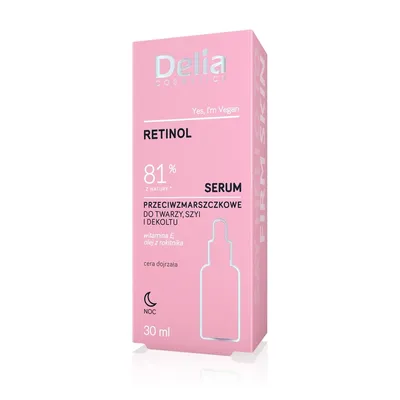 Delia Serum przeciwzmarszczkowe do twarzy szyi i dekoltu `Retinol`