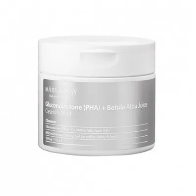 Mary & May Gluconolactone (PHA) + Betula Alba Juice Cleansing Pad (Dwufunkcyjne płatki peelingująco-oczyszczające)