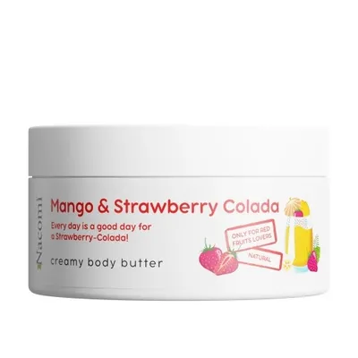 Nacomi Mango & Strawberry Colada Creamy Body Butter (Kremowe masło do ciała o zapachu mango i truskawcolady)