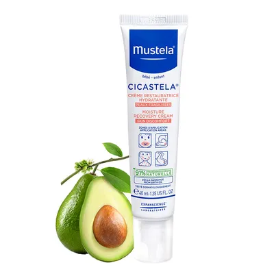 Mustela Bebe - Enfant, Cicastela, Creme Restauratrice Hydratante [Repairing Cream] (Krem regeneracyjny)