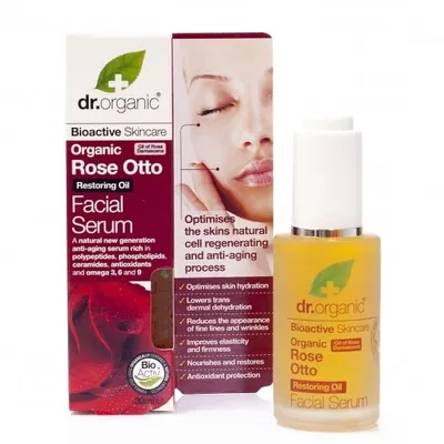 Dr.Organic Organic Rose Otto, Facial Serum (Serum do twarzy z organicznym olejkiem różanym)