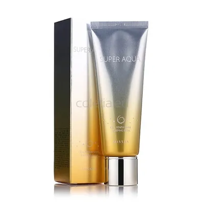 Missha Super Aqua, Cell Renew Snail Sleeping Mask (Maska na noc ze śluzem ślimaka)