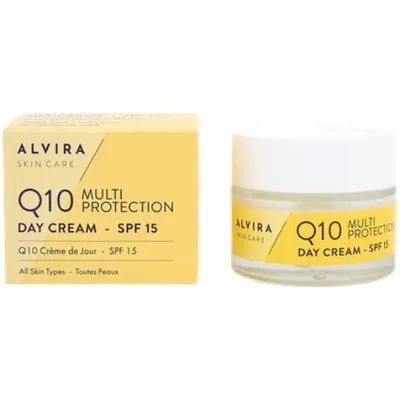 Alvira Skin Care, Q10 Multi Protection Day Cream SPF 15 (Przeciwzmarszczkowy krem na dzień)