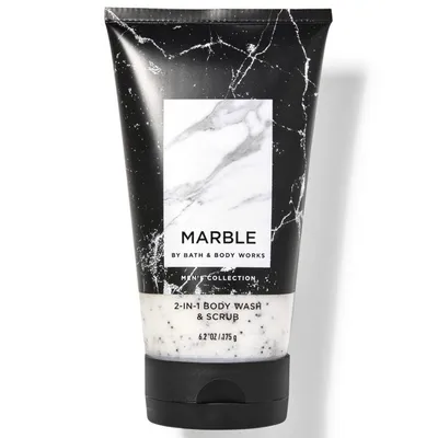 Bath & Body Works Marble, 2 in 1 Body Wash & Scrub (2 w 1 Myjący peeling do ciała)