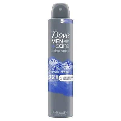Dove Men + Care Advanced, Cool Fresh 72H Protection Anti-Perspirant (Antyperspirant dla mężczyzn w sprayu)