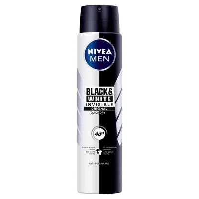 Nivea Men, Invisible Original for Black and White, Antyperspirant w sprayu