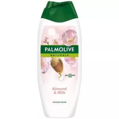 Palmolive Naturals, Almond & Milk Shower Cream Delicate Care (Delikatna Pielęgnacja, Żel pod prysznic z migdałami i mleczkiem nawilżającym (nowa wersja))